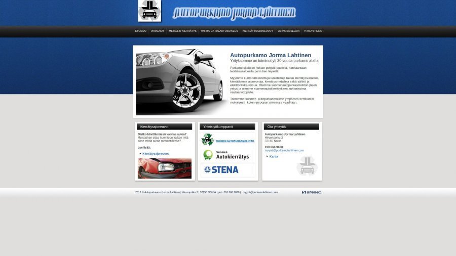 Autopurkaamo Jorma Lahtinen Tmi