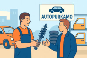 Iskunvaimentimet käytetyistä autopurkamoista