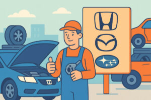 Japanilaisautojen purkamot – Honda, Mazda ja Subaru