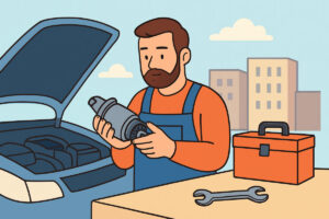 Käynnistinmoottorin vaihto käytettynä – käytäntö