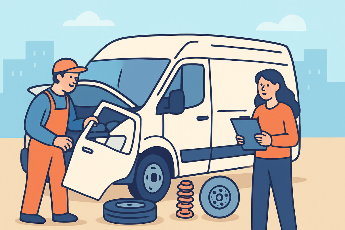 Pakettiautojen purkaminen ja varaosien saatavuus